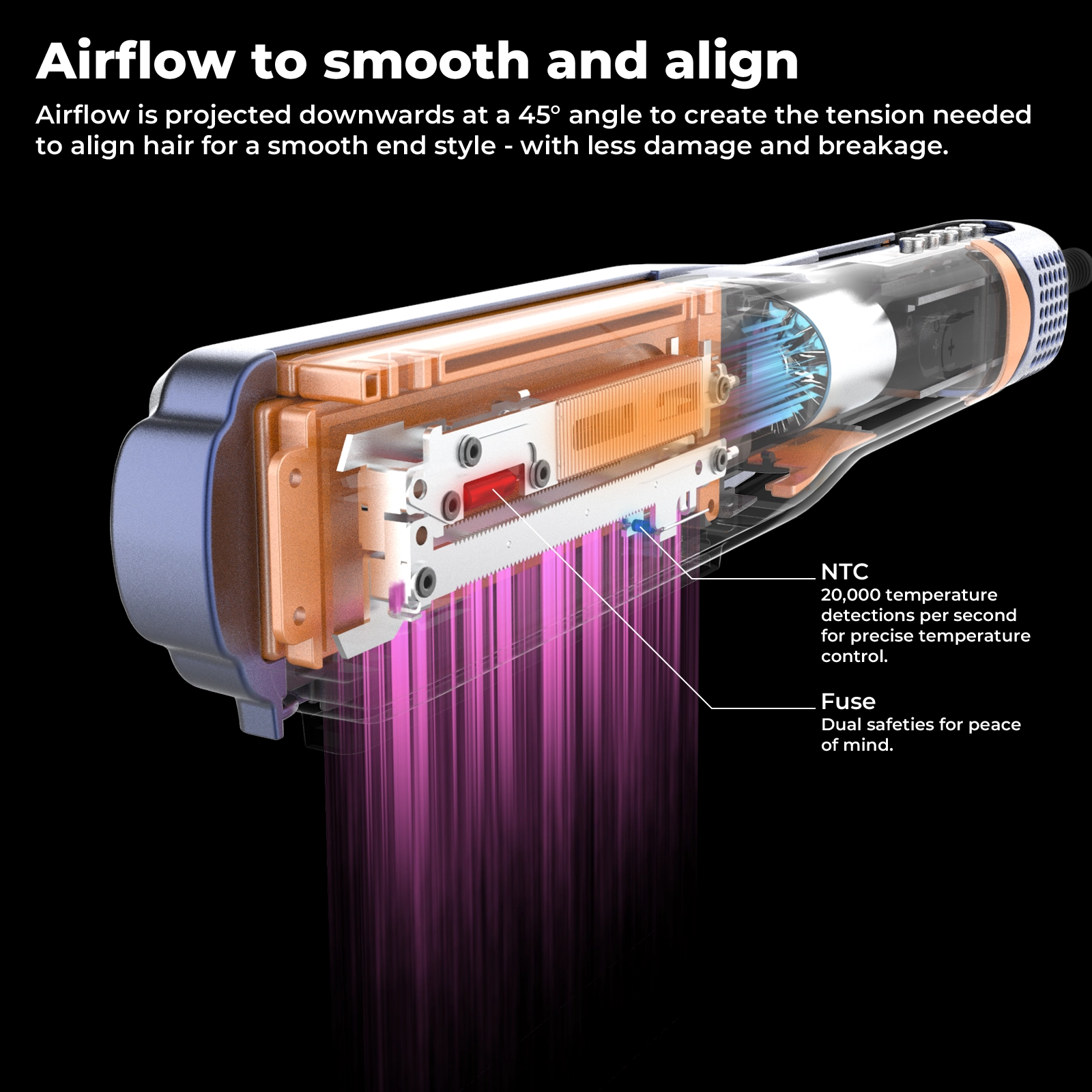flat iron for curly hair